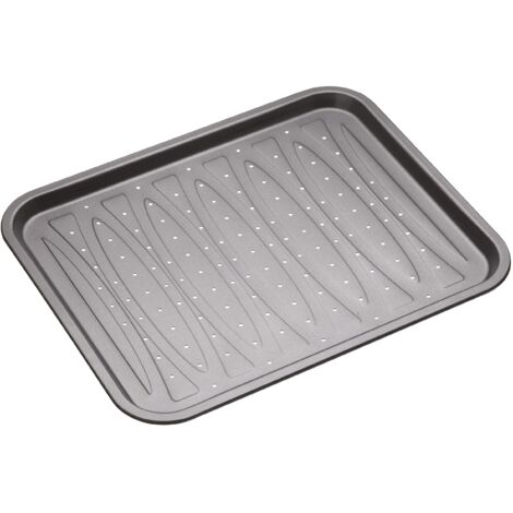 masterclass KitchenCraft Teglia con fori de Acciaio al carbonio Antiaderente BPA Free dede 39 x 31,5 cm (1/5)
