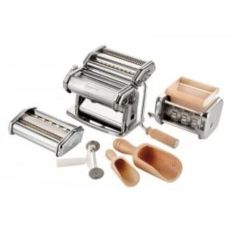 Set Macchina Per Pasta E Ravioli Manuale In Acciaio Inox, 3 Pezzi - 2