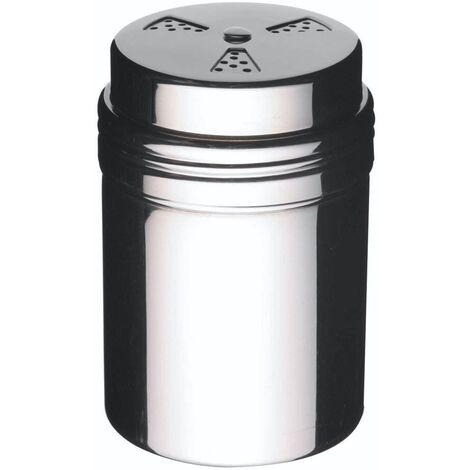 Set 2 Spolverini In Acciaio Inox Per Zucchero A Velo, Cacao E Spezie – Doppio Coperchio