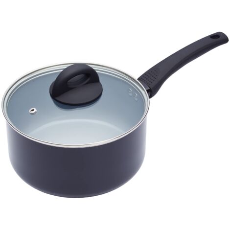 Casseruola Alta in acciao inox per induzione, due maniglie, diam. 16cm