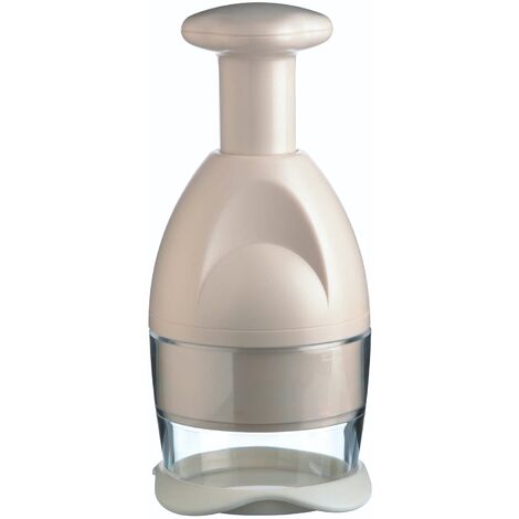 Tritatutto Manuale 330 Ml - Tritaverdure Multifunzione Con 3 Lame, Colore Blu, Per Cucina Domestica - Foto 3