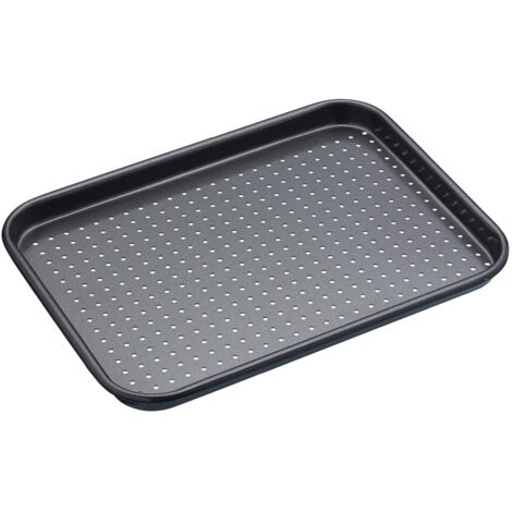 masterclass KitchenCraft Teglia con fori de Acciaio al carbonio Antiaderente BPA Free dede 24 x 18 cm (1/5)