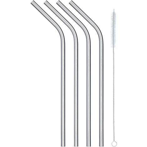 6x Cannucce Riutilizzabili in Vetro, Reusable Straws, Spazzola per