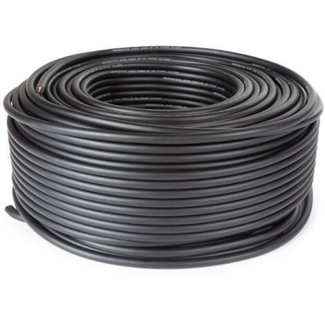 CAVO PER ALTOPARLANTE - NERO - 2 x 2,50 mm² - 100 m (1/4)