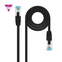 Cavo di Rete Rigido FTP Categoria 7 NANOCABLE 10.20.1701-BK 1 m (1 m)Nanocable