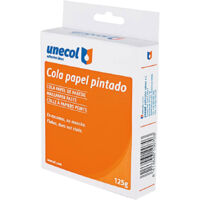 Unecol 1007 - Colla per carta dipinta (scatola, 125 g) colore bianco