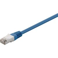 CAT 5e cavo patch, F/UTP, blu, conduttore in alluminio rivestito di rame (CCA), senza protezione fermo. Lunghezza del Cavo 10 m