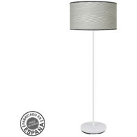 FABRILAMP Lampada da terra de lampada da terra Moda 1xe27 bianco/bianco grigio