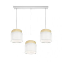 FABRILAMP Lampada lineare bianco/naturale mmodello Kandy 3 luci dimmerabili
