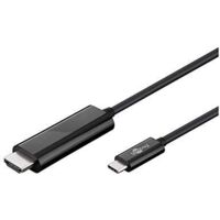 Cavo adattatore USB-C™- HDMI, 4k @ 60 Hz, 1,80 m, nero, Spina USB-C™ connettore HDMI™ (tipo A). Lunghezza del Cavo 1.8 m