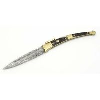 Coltello Muela da collezione Colibri' in acciaio damascato.