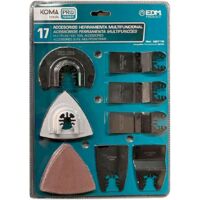 Kit17 accessori per utensile multifunzione 08765 koma tools batteria serie pro