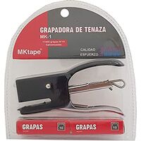 Mktape mk1 mini pinzatrice + 1000 punti metallici n. 10 - fino a 12 fogli -  colore nero