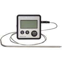 KitchenCraft Termometro de Sonda con timer digitale de Acciaio inox, 8 x 8 x 2 cm