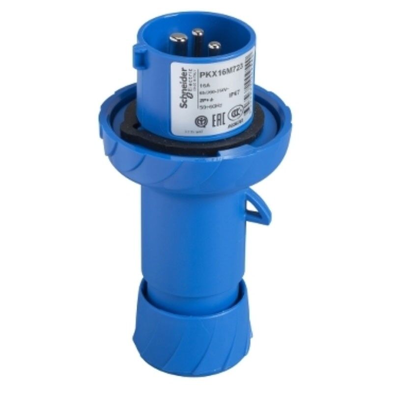 ROSI 9224 Mobiler Industriestecker IP44 – 16 A, 3P+T, 400 V, Grau/rot