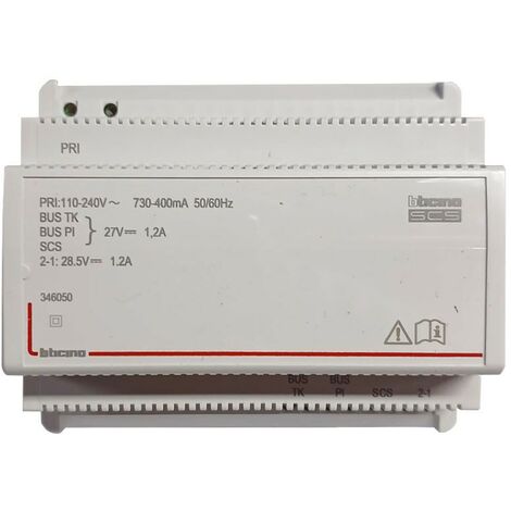 Bticino Netzgerät 2-Draht mit integriertem Videoadapter für Verteilereinbau 346050