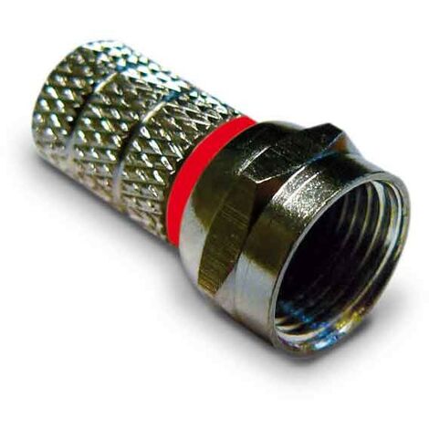 Satelliten- und terrestrische TV-Kabelstecker Typ F Schraube für Kabel 5,0mm 287189