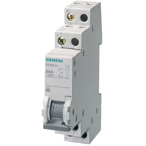 Schalter Siemens 2P 20A 1-0-2 1 Modul 5TE8142