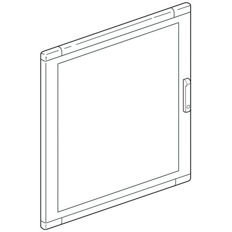 Bticino Glastür für SDX IP43 Wand- und Unterputzplatten 94520VE