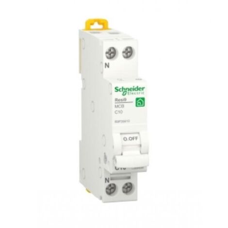 Schneider Leitungsschutzschalter 10A 1P+N 4,5KA C 1 Modul R9P35610