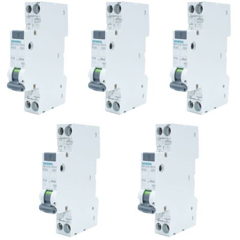 Siemens FI-LS-Schalter Kit 16A 1P+N 30MA AC 4.5KA 5SV13131KK16