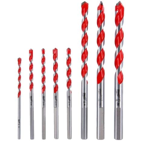 Satz mit 8 Milwaukee Premium Betonbohrern 4932471192