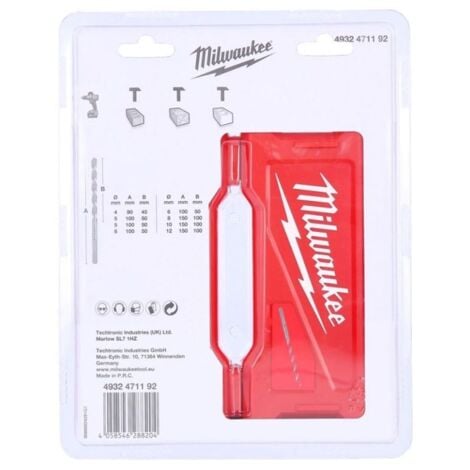 Satz mit 8 Milwaukee Premium Betonbohrern 4932471192