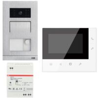 Abb Videosprechanlage-Kit für Einfamilienhaus 2-Draht mit Freisprechmonitor und Türstation