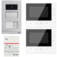 ABB 4,3" Videosprechanlage mit Freisprecheinrichtung für Zweifamilienhaus