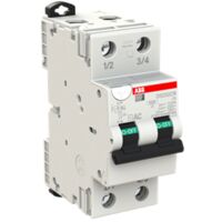 Abb Fehlerstrom und Leitungsschutzschalter 2 Pole 6A 30mA AC Typ 6kA 2 Module DS202CRC6AC30