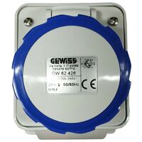 Gewiss feste Wandsteckdose 2P+E 16A IP67 blau 220V GW62426