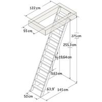 Escalier de Meunier 50 cm (pin)