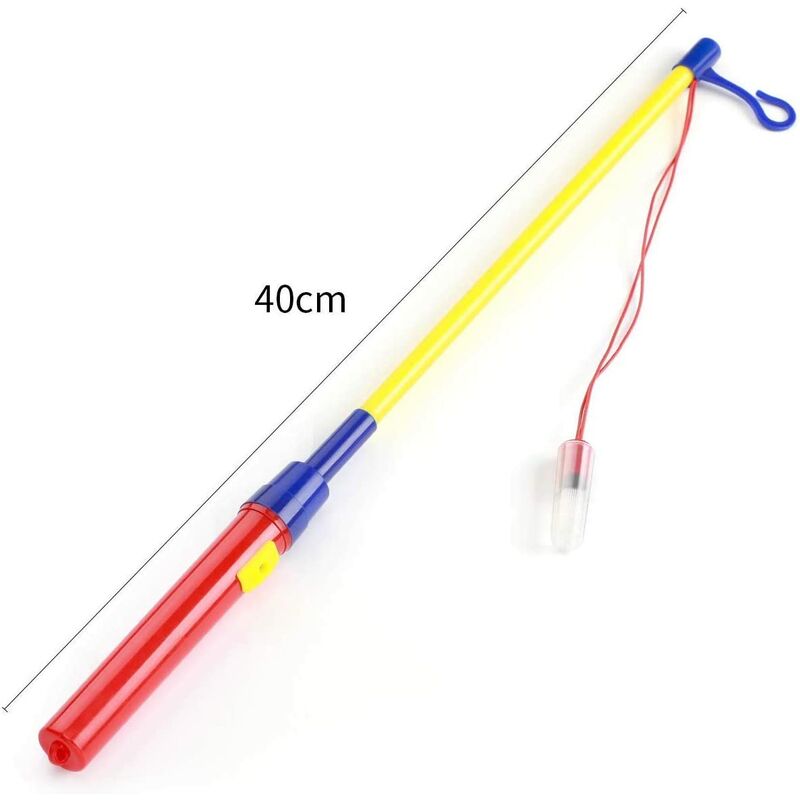 40cm + 30cm Bâton de Lanternes LED pour Halloween St Martin Défilés de Lanternes Halloween Et Noël 6 Sankt Martin Bâton à Lanterne Électronique pour Lanternes en Papier FêTes d'Enfants 