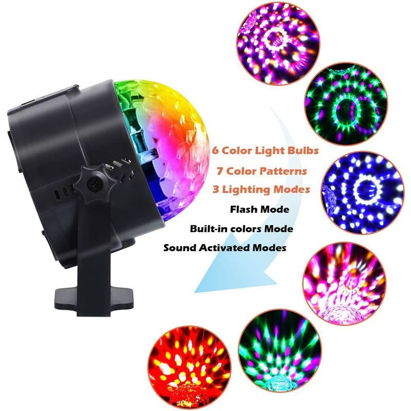 pour Noël enfants chambre denfant Lunsy Lot de 2 boules disco à LED RVB avec télécommande pour Noël enfants chambre denfant Lunsy Lot de 2 boules disco à LED RVB avec télécommande