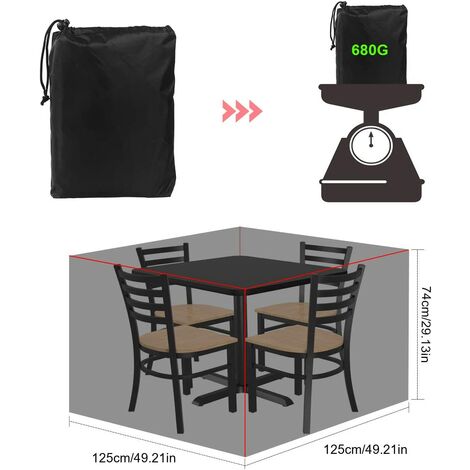 Mobilier de jardin Housse de protection couverture bâche de transat transat salon Capot