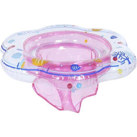 Bebe Flotteur Natation Anneau De Bain Bebe Bouee Siege Gonflable Jouet De Piscine Rose