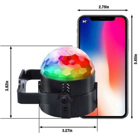 pour Noël enfants chambre denfant Lunsy Lot de 2 boules disco à LED RVB avec télécommande pour Noël enfants chambre denfant Lunsy Lot de 2 boules disco à LED RVB avec télécommande