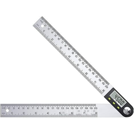Rapporteur dangle en acier inoxydable outil de mesure multi-angles pour le travail du bois 