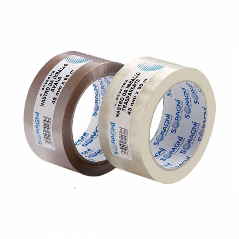 NASTRO PER IMBALLO BIANCO SYROM H 48 Mm X L 66 M - Foto 4