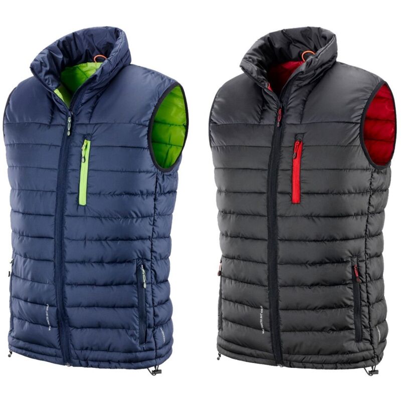 GILET IMBOTTITO MULTITASCHE SION INVERNALE DA LAVORO BLU VARIE