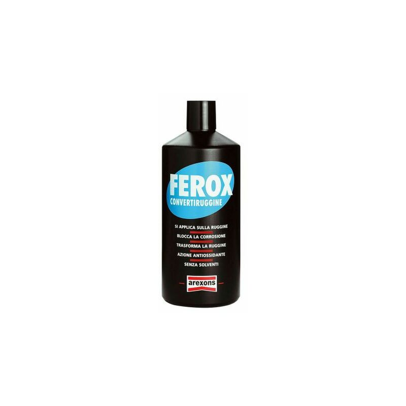 Convertitore Di Ruggine Con Primer 3-in-1 1000 Ml LAWEZX - Vernice Nera Antiruggine Per Metallo Auto E Ringhiere