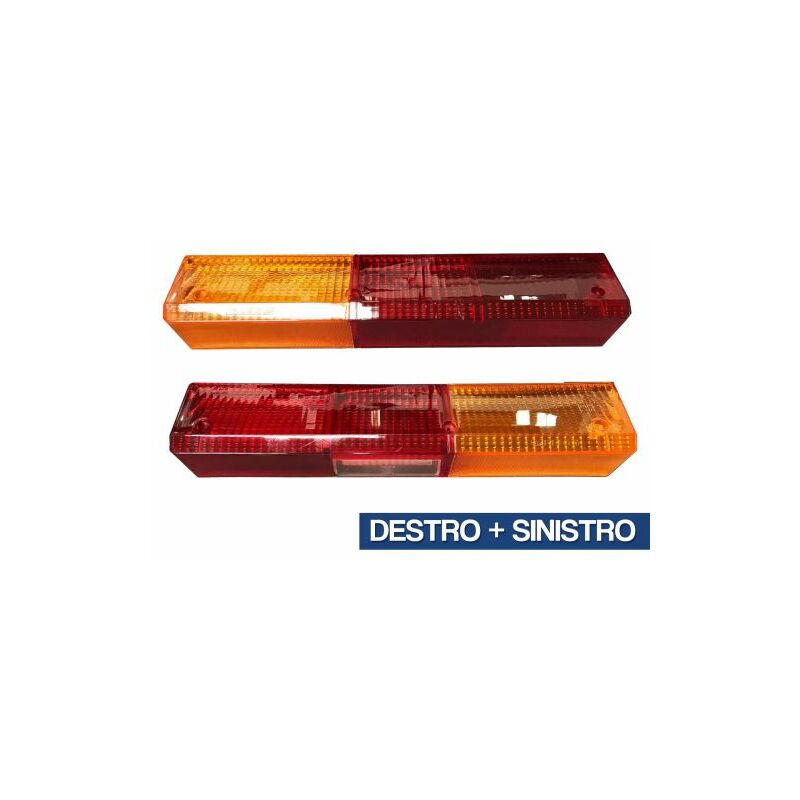 Vetro fanale posteriore sinistro per fanale posteriore replica Fiat 124 Spider (71-78) rosso Vetro fanale posteriore sinistro per fanale posteriore replica Fiat 124 Spider (71-78) rosso