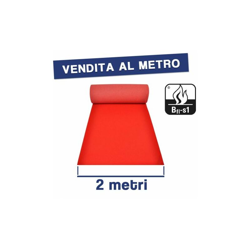 Tappeto Rosso Passatoia AL METRO - MATRIMONIO, NATALE, CHIESA, EVENTO  H.67/100cm