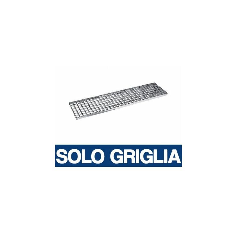 GRIGLIA ZINCATA PER CANALETTA GRIGLIE SENZA TELAIO VARIE MISURE (37915V) CM.15X100XH2.5 (37915)