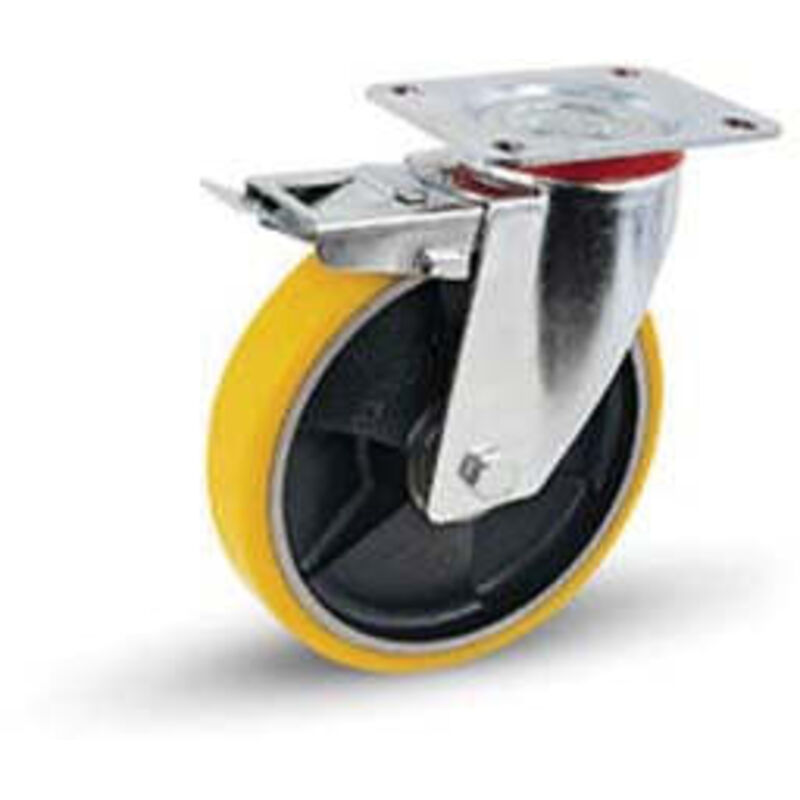 Ruota Fissa Rigida Da 15,2 Cm, In Poliuretano Da 15,2 X 2, Capacità Di Carico 544 Kg, Ideale Per Sostituire Cassette Degli Attrezzi O Attrezzature Pesanti, Facile Da Spingere, Marca CasterHQ - Foto 8