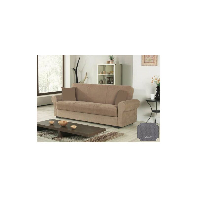 DIVANO PRONTOLETTO FIRENZE 3STR LIGHT GRAY