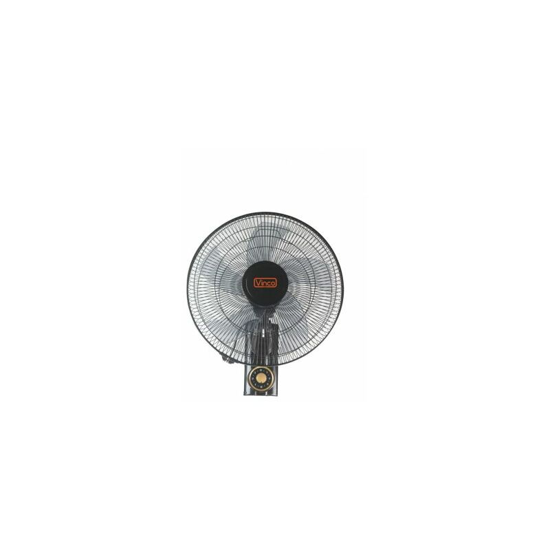 VENTILATORE VINCO A PARETE IN ALLUMINIO 45W D 40 CM CON 5 PALE NERO (38687)