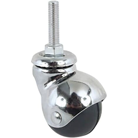 Avo RUOTA GIREVOLE PER MOBILI CUFFIA CROMATA art.165B mm.50-perno M8x15 12 PZ
