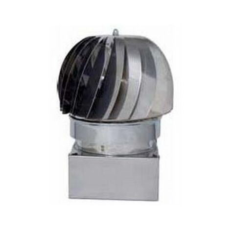 FUMAIOLO GIREVOLE GLOBO INOX Quadrato cm. 35x35