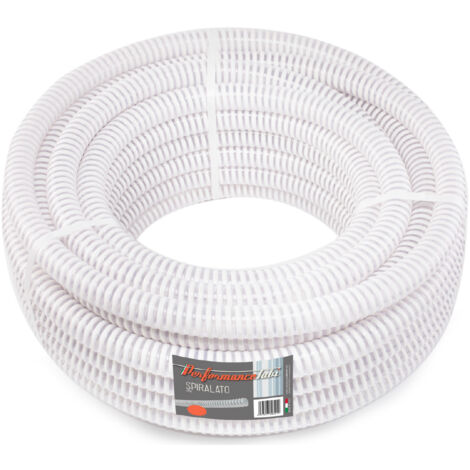 Tubo spiralato in PVC per uso alimentare 25MT - Diametro 80mm interno